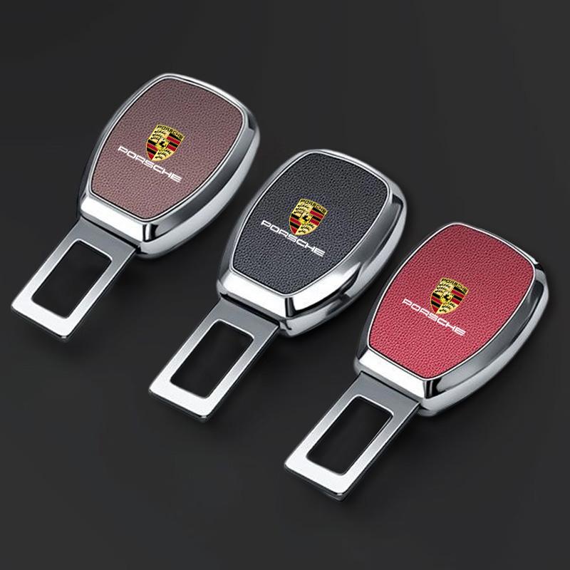 1PC Car Styling Seat Belt Buckle Safety Belts Extender Clip For Porsche Panamera Cayenne Taycan 911 718 Macan Carrera-GT 928 968