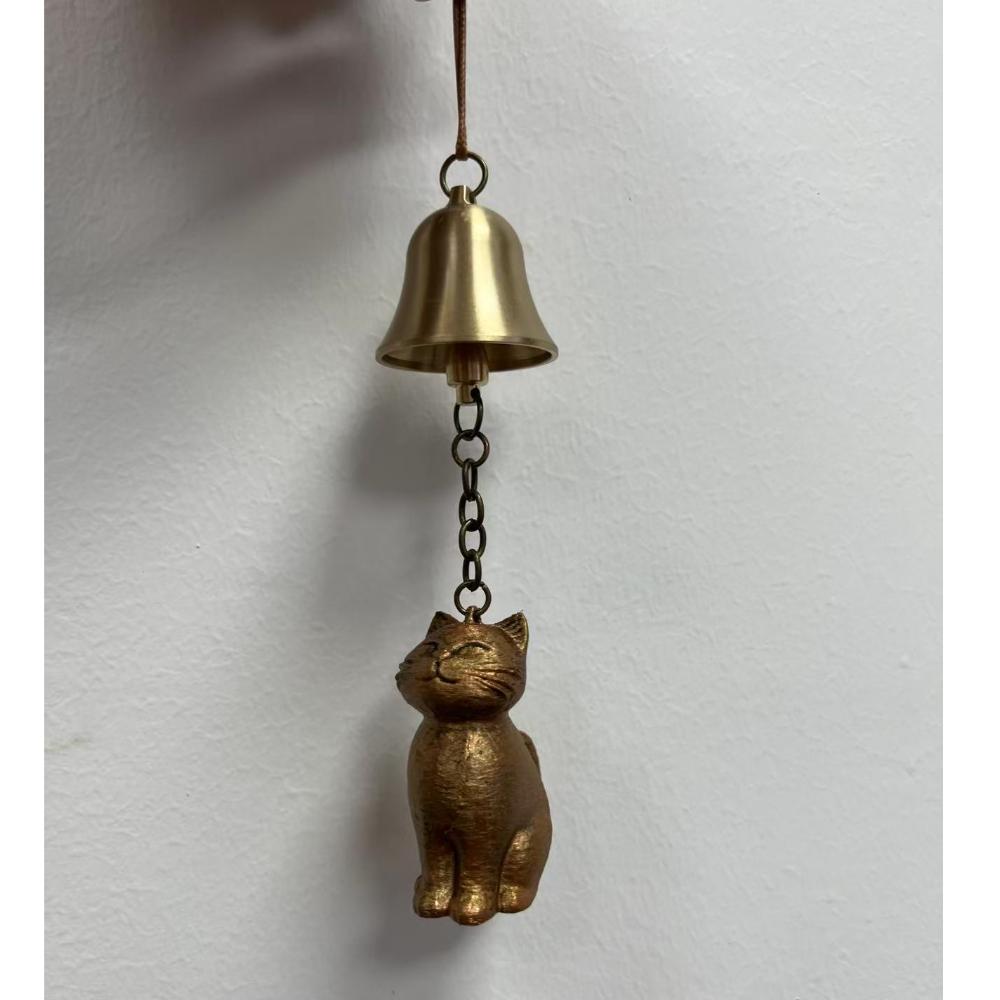 Creative Cat Wind Chime Retro Bell Decorations Unique Cat Garden Decor Yard Decor Porch Decorations Hanging Memorial Ornaments