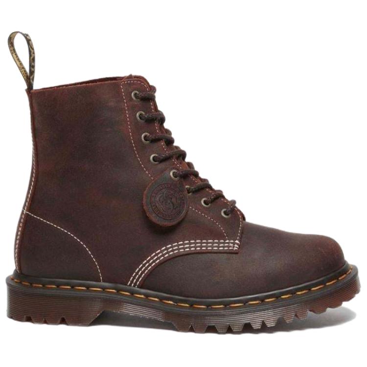 Dr. Martens 1460 Leather Fashion Simple Martin Boots Unisex Boots Red-Brown 31859749