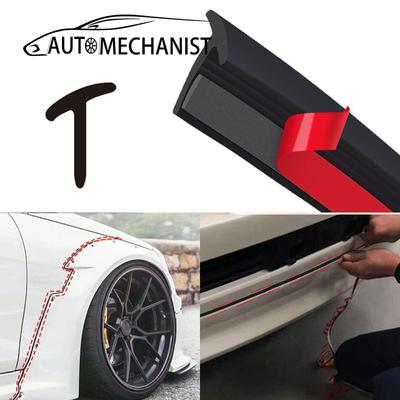 AUTOMECHANIST Car Fender Flare Sealing Strip Universal Rubber Wheel Arch Trim T-Type Automobile Seal Weatherstrip
