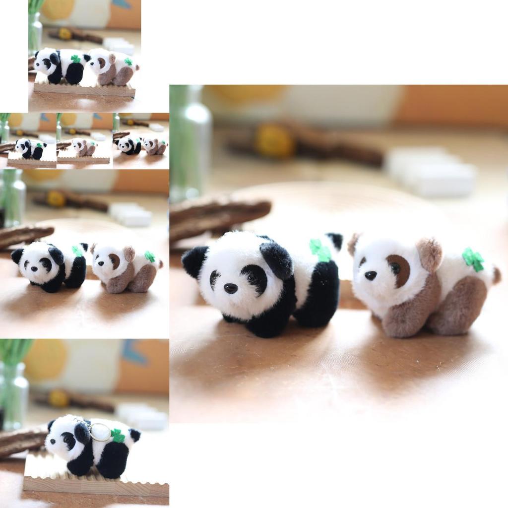 Adorable Cute Panda Plush Toy Keychain With Soft Short Plush Material And Pp Cotton