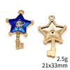 Mother's Day Charms For Nails Pentagram Moon Enamel Charms Pendant Art Supplies Pendant Accessories