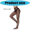 Elegant Hollowout Fishnet Stockings with Flower Pattern Aesthetic Black Sheer Mesh Tights Pantyhose for Women Hosiery