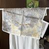 Silk silk scarf women's black Sigongge versatile 71cm square scarf high-end scarf small scarf summer retro