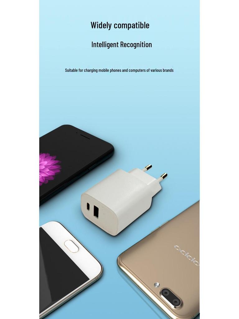 30W Black UK A+C Fast Charger, CE & FCC Certified, High-Efficiency Charging
