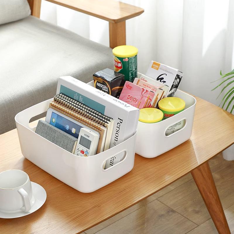Plastic Storage Organizer Basket for Cosmetics, Snacks, and Kitchen