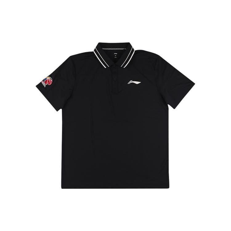Li Ning CBA Collection Polo Shirt Men's Black APLT341-1