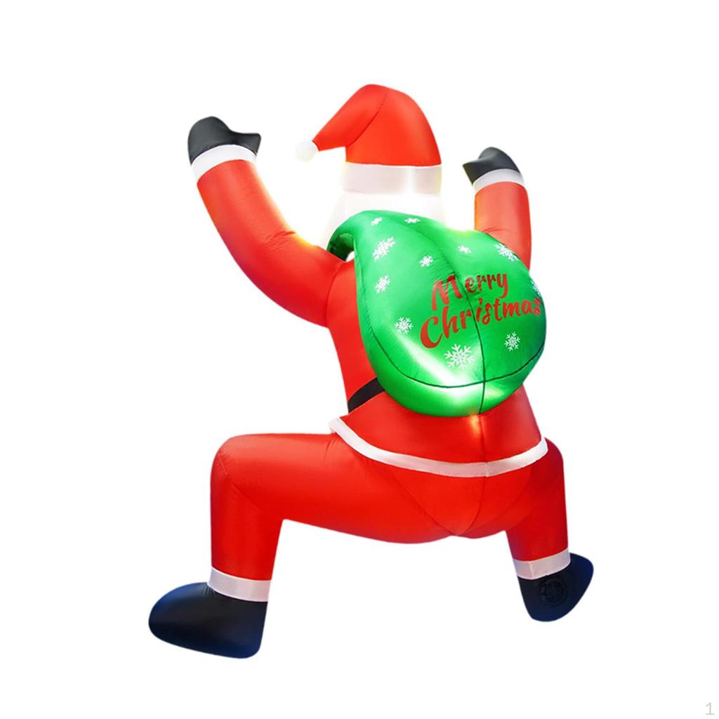 6 Ft Christmas Inflatable Santa Claus Outdoor Decoration with LED Giant Multipurpose Blow for