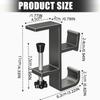 Headphone Holder Desk Edges Hook For Backpacks Metal Durability Anti Scratch Easy Installation Without Tools