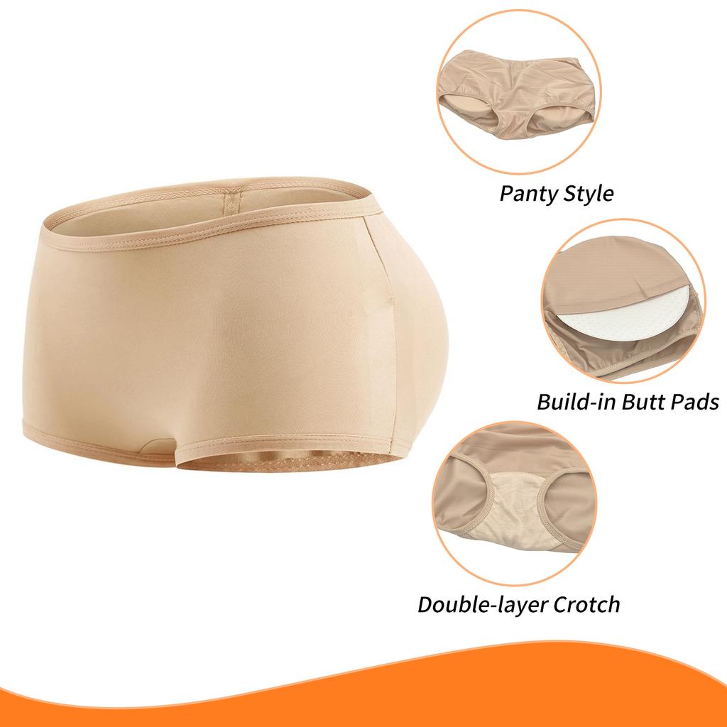 Dámské kalhotky na zvednutí zadečku Shapewear Kalhotky s vycpávkovým zadečkem Kalhotky na zpevnění boků Spodní prádlo na tvarování postavy Kalhotky na tvarování těla