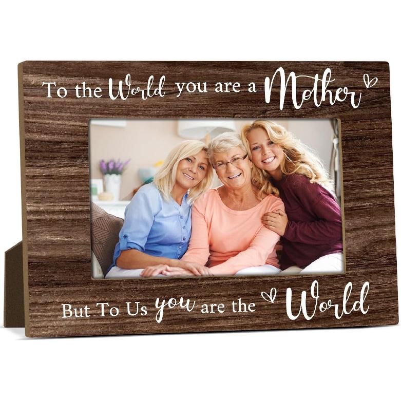 Mommy And Me Mom Picture Frame Wooden Photo Frames 4x6 for Mothers Day Picture Frame Desk Pictures Frames for Mother's Day Decorations for Mothers