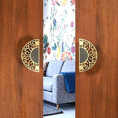 15.24 Cm Brass Door Handle Pair Door Handles for Main Door Wardrobe Handles Door Pulls for Glass Doors Standard, Pack Of 2