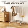 Wide Shoulder Clothes Hangers 10 Pack Non Slip Mark Free with Short Neck for Suit Shirts Coats Home Wardrobe Closet