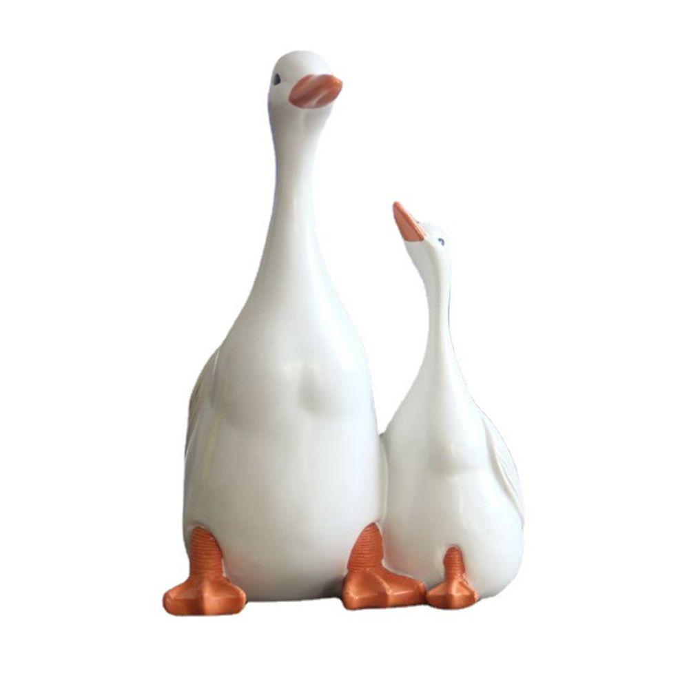 Home Decoration Desktop Embellishment Lifelike Scultpture Landscape Ornament Duck Statues Figurines