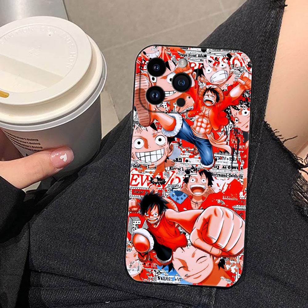 Anime One Piece Luffys Cover Phone Case For iphone Apple 17 AIR 16E 16 15 14 13 12 11 Pro XR Max 8 7 Plus TPU Case Funda Shell