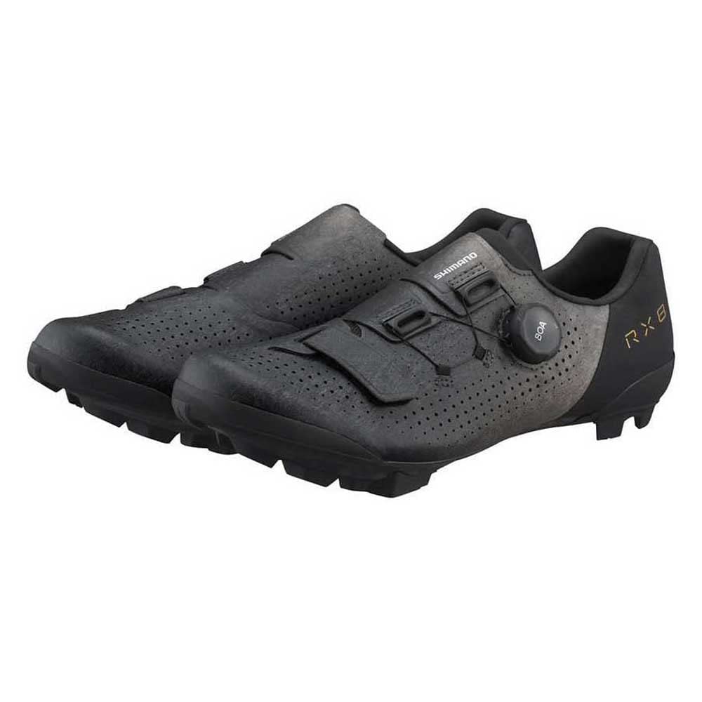SHIMANO RX8 Black Wide SPD Shoes ESHRX801MCL01E42000 Medium 42.0 (26.5cm) (SH-RX801) Gravel/Adventure