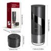 Portable Electric Espresso Machine for Travel, Car & Home - Stainless Steel with Powder Container