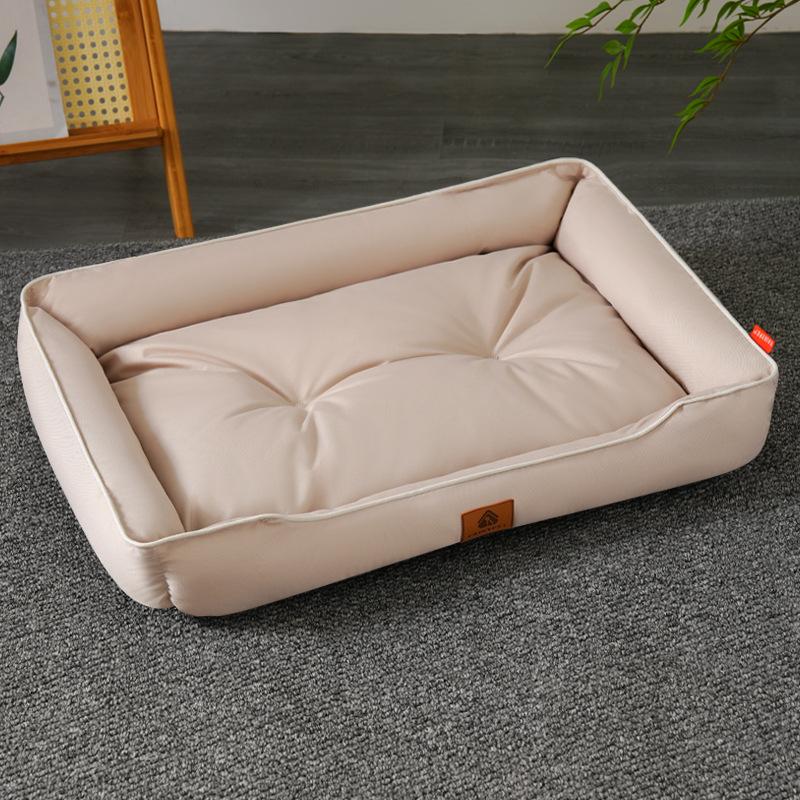 Four Season Square Dog Bed for Large Dog Mattress Bite-resistant Cat Bed Soft Thickened Dog Bed Waterproof Sofa Pet House