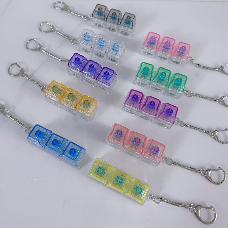 LED Keychain Mechanical Keyboard Switch Tester For Stress   Clicking Tool Office Gaming Gift