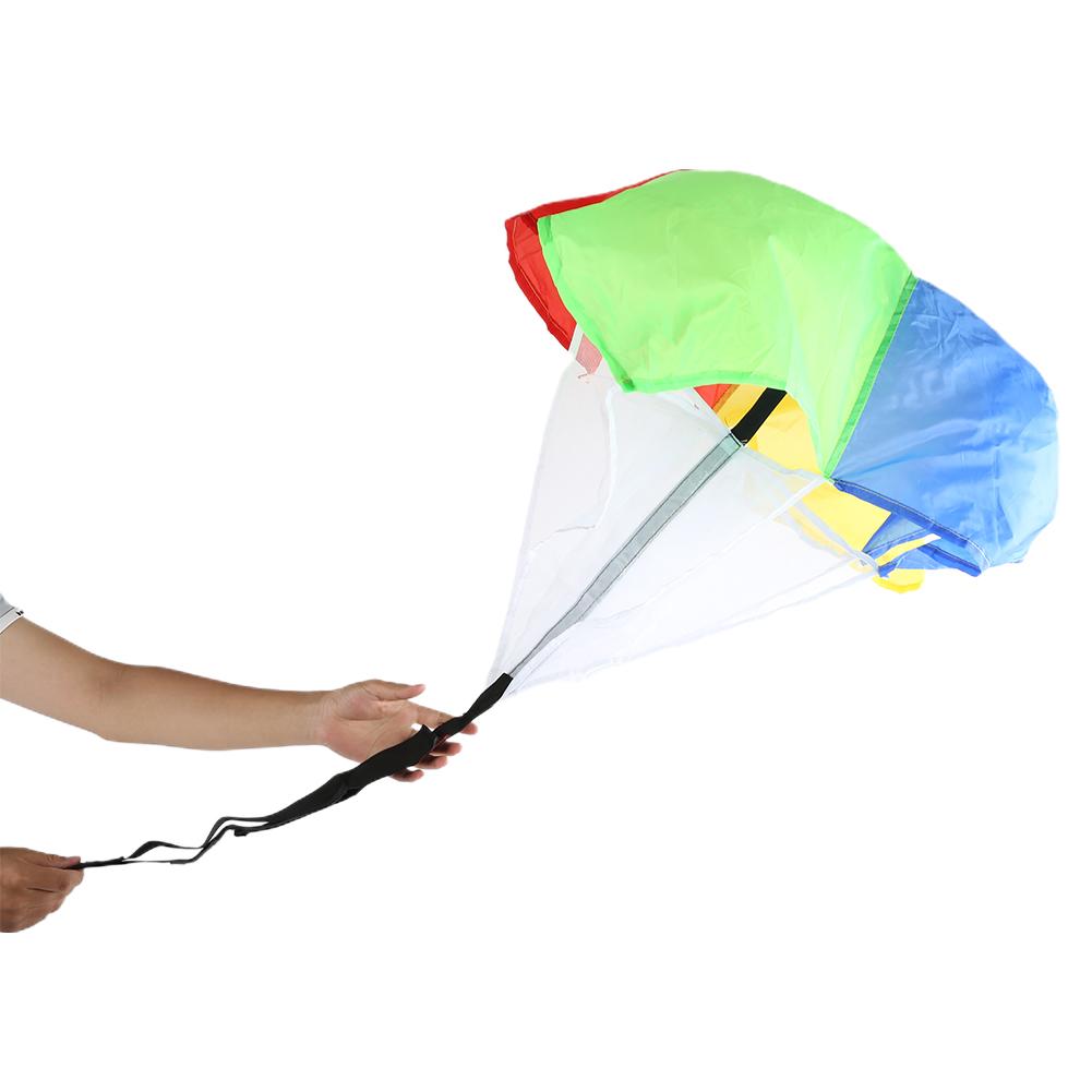 Children Colorful Resistance Umbrella Safe NonToxic Physical Training Running Parachute
