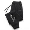 Cute Electrocardiogram Printed Sweatpants Women Daily Casual Sports Jogging Pants All Season Comfortable Loose Trousers