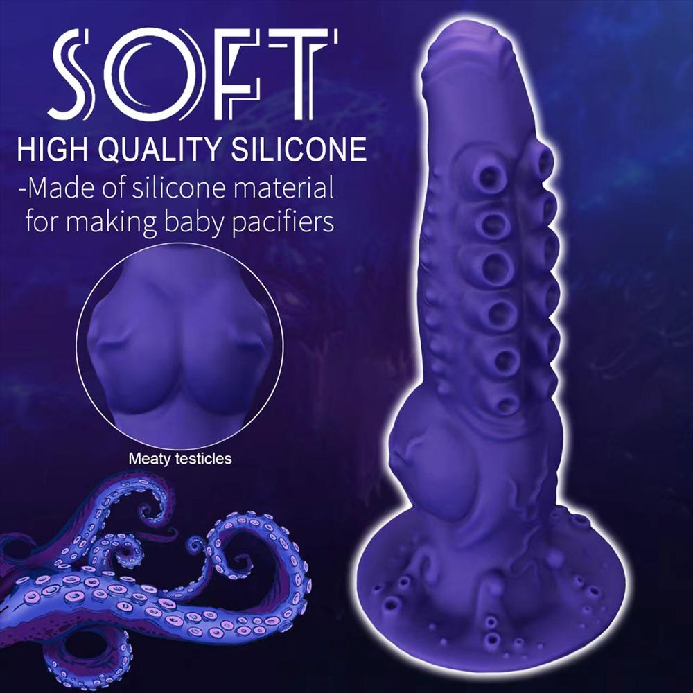 Octopus Tentacle Silicone Anal Plug Dildo Soft Anal Dilator Flexible Prostate Massager Adult Sex Toy for Men Women