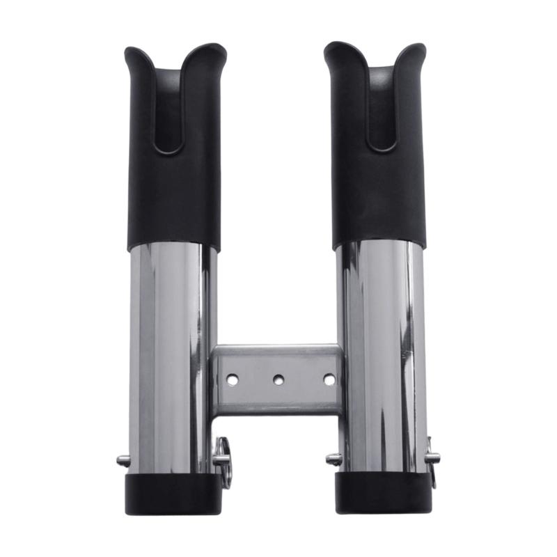 Rail Clamp On Fishing Rod Holder Fishing Rod Stabilizer Stainless Steel Mounting System For Boating