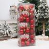 3Box Christmas Tree Hanging Decoration Electroplated Christmas Baubles Ornament Window and Door Ornament Party Supplies