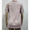 Spring Summer New Zipper Short Sleeve Shirt Women Tops Casual Love Print Pullover T-shirt Woman Fashion Elegant Loose Lady Blouse 24145
