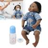50cm Reborn Baby Dark Skin Realistic Babies Boy Doll Soft Adorable Child Toy Gifts