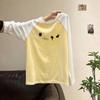 Girls' 2026 Spring-Autumn Pure Cotton Long-Sleeve T-Shirt - Trendy, Loose, Versatile Base Layer for Middle and Older Kids