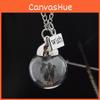 Chic Handcrafted Crystal Glass Dome Dandelion Necklace Ideal For Unique Celebrations