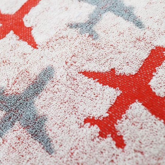 Marushin Hand JAL Japan Flight Jacquard 6205000500 Towel, Airlines, 25x25cm, Line, 100% Cotton, Towel,