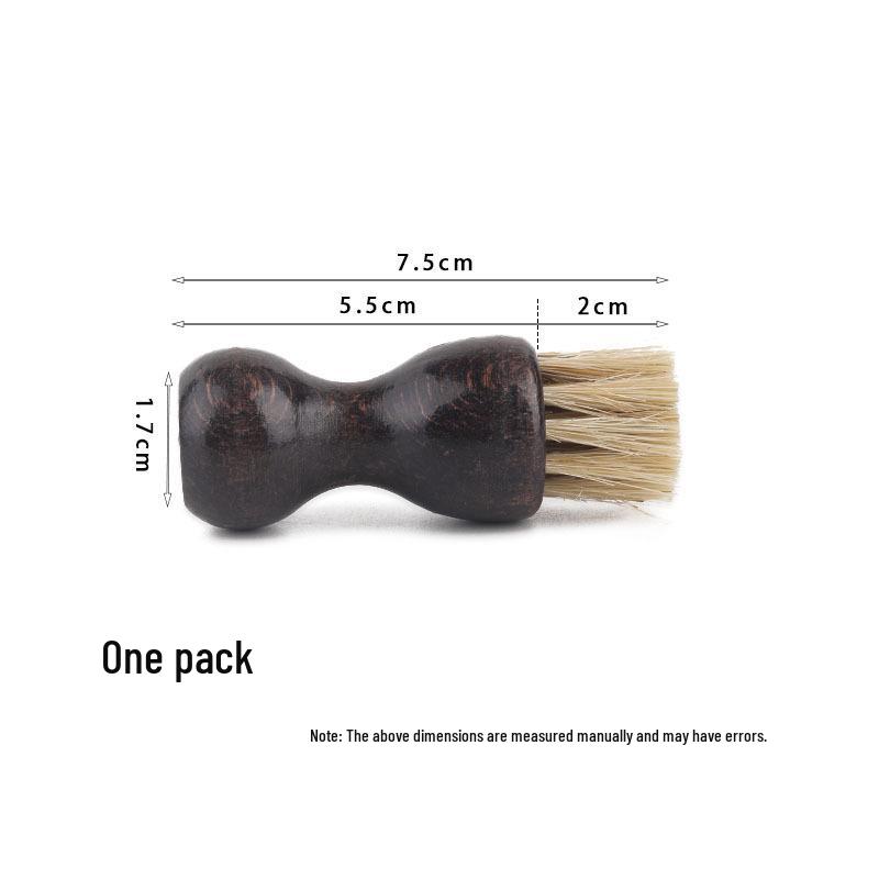 Beech Wood Horsehair Shoe Brush for Leather and Suede - Available in Large and Small Sizes