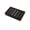 36 Slot Rings Display Box Stand Metal Earrings Storage Box Storage Box with Transparent Cover Jewelry Display Cabinet