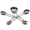5 Pcs Kitchen Metal Measuring Spoon Cup Tea Coffee Sugar Cooking Baking Scoop Set