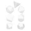 7Pcs Multiple-Sided Dices Different Size Polyhedral Blank Dices For Kids & Adult