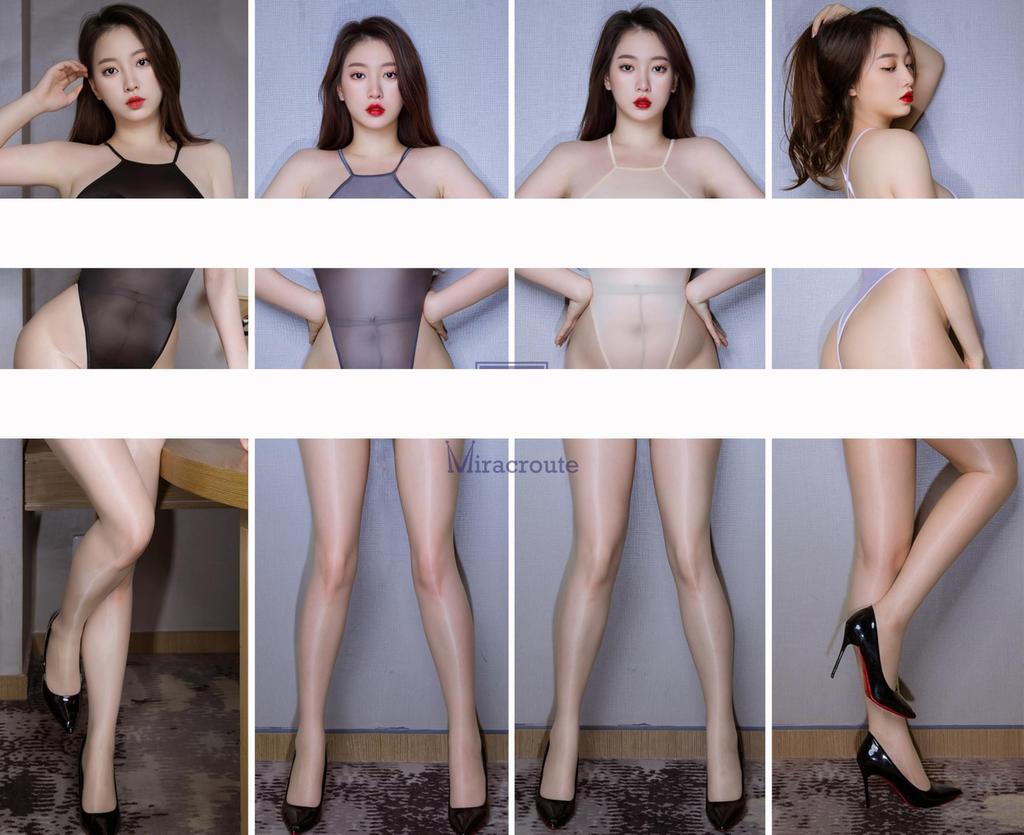 Sexy High Thin Competitive School Race Queen [Miracroute] See-through Stockings, Leotard, Leg, Fabric, Women's, T-Back, Erotic, Swimsuit, Swimsuit,