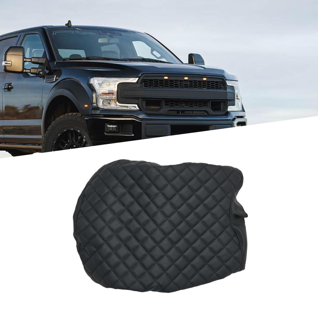 Armrest Cover for Ford F150 F250 F350 1522, Microfiber Leather Material, Waterproof Coating, Resilience and Scratch Resistance
