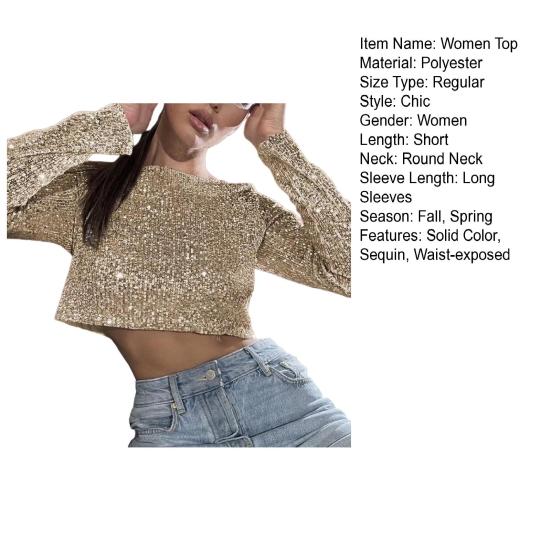 Top Corto Con Paillettes E Orecchini Pendenti - Tubino Sirena Argento Per Feste, Halloween E Clubwear