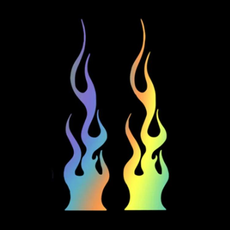 Autocolant universal DIY flacără vinil Decal impermeabil pentru mașina motocicletă rezervor de gaz impermeabil motocicletă flacără autocolant kit decalcomanii