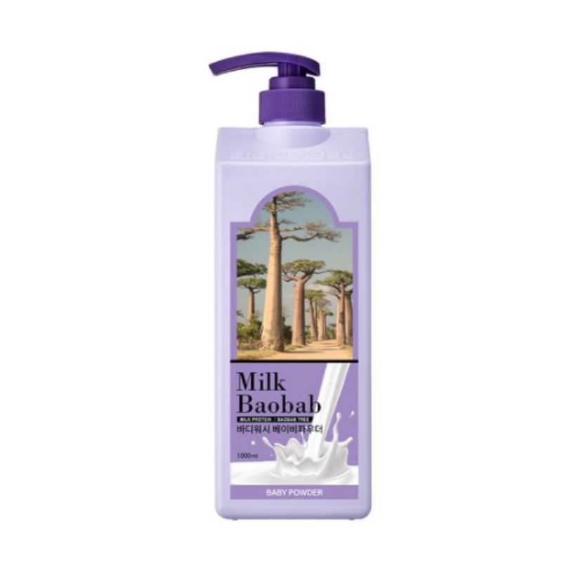 Milk Baobab Body Wash Baby Powder 1L – Moisturizing Baby Powder Body Cleanser