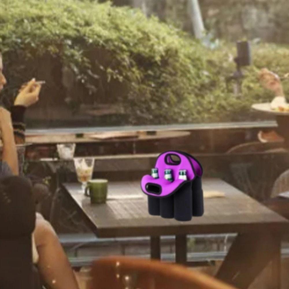 6 Bottles Can Carrier Tote Neoprene Beer Carrier Tote Bag Beer Bottle Holder Wine Accessories