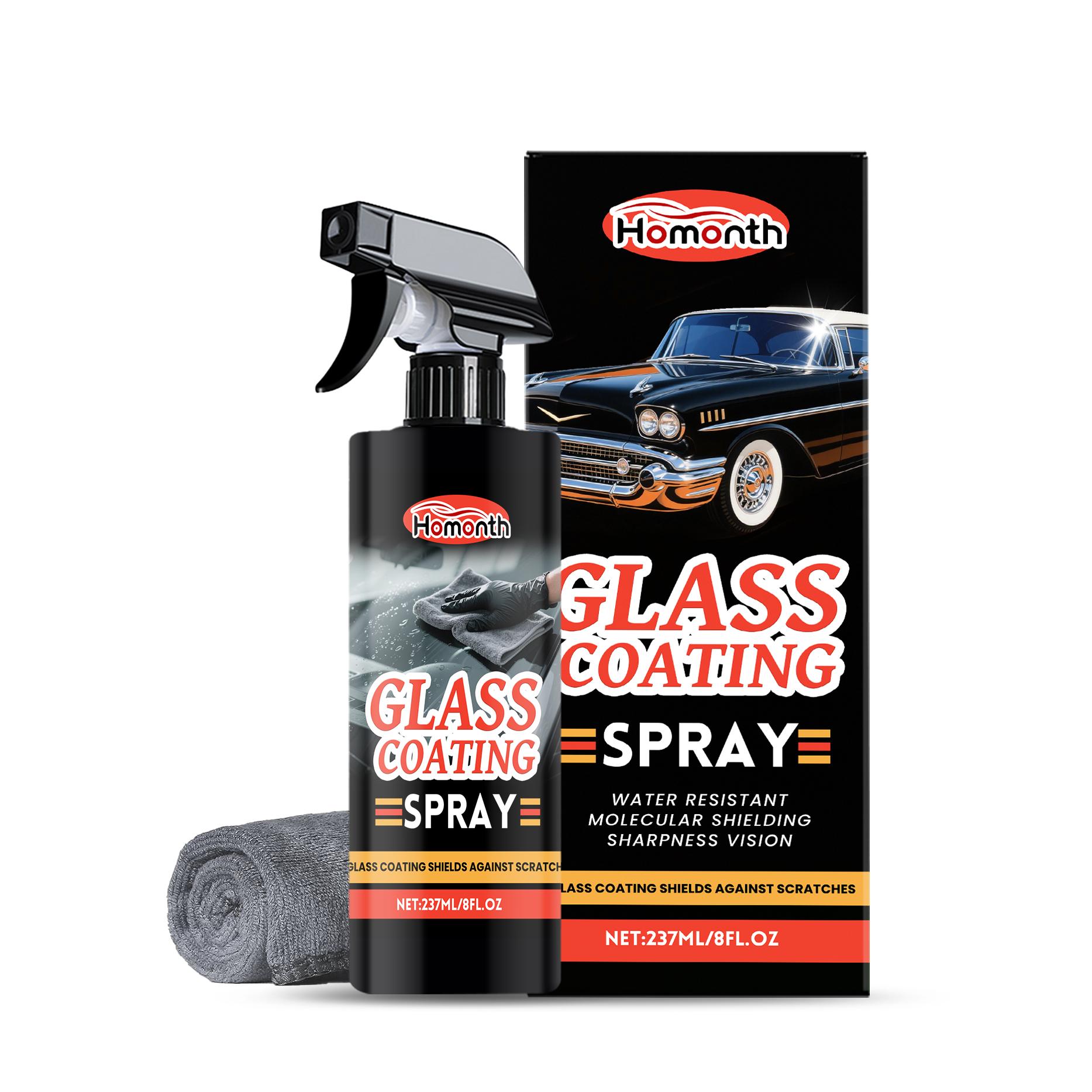 

Homonth Car Glass Care Spray, Long-Lasting Anti-Fog and Stain Removal for Winter Car Windows, Keeps Windows Clear - 1 set
