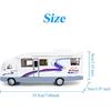 HAPTIME Cool Mini Motorhome Toy Die-cast Car Pullback Recreational Vehicle Pull Back RV with DIY Furnitures Holiday Camper Van Model for Kids