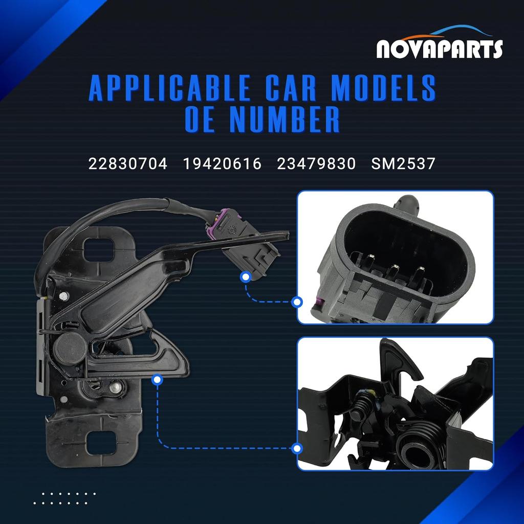 22830704 Liberação da Trava do Capô para 2013 2014 2015 2016 Chevy Malibu 2.0L 2.4L 2.5L Conjunto de Trava do Capô 23479830 19420616
