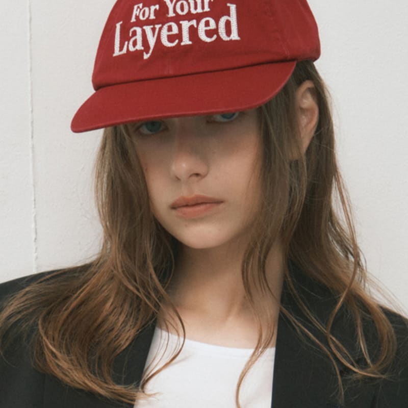 

WEDNESDAYOASIS FOR WOMEN For Your Layered Day Cap_RED(W25-ACC05) RED