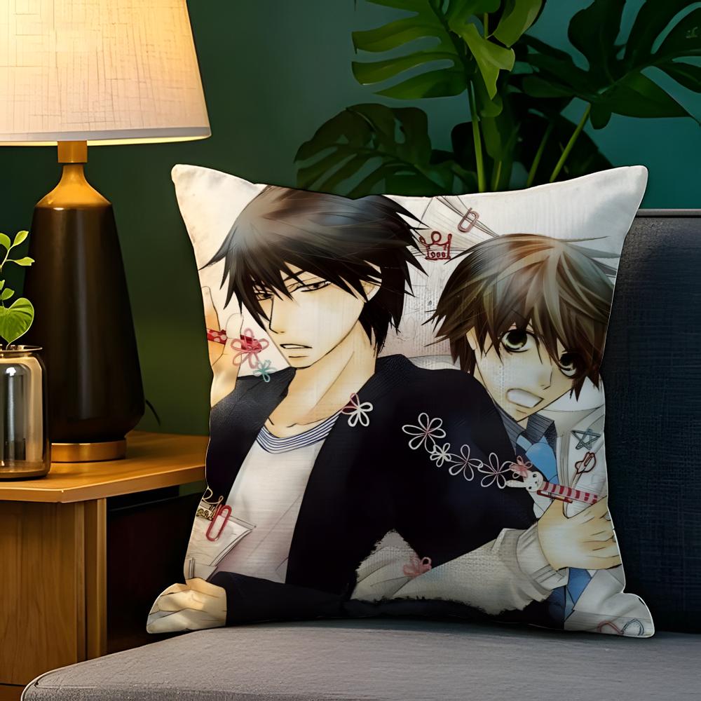 Comic Anime PCSekaiichi HatsukoiS  Pillow Case Natural Linen Pillow Case DoubleSided Decor Sofa Pillowcase Home Decor