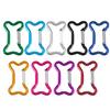 5Pcs Bone Shape Carabiner Clip Aluminum Alloy Hanging Carabiner Hook Spring Snap Hook Clip Outdoor Hiking Accessories