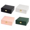 Double Layer Jewelry Box Organizer Multiple Compartments Large for Earrings Bracelets Ornaments